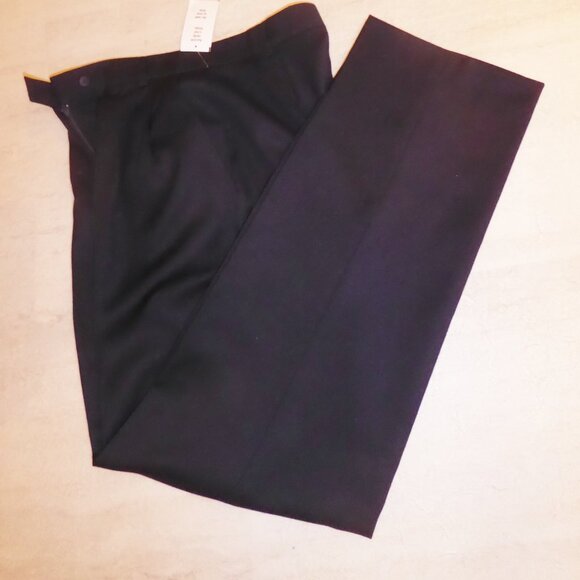 Wide Leg Navy 100% Wool Trousers, Size 10 - New with Tags - Picture 7 of 7